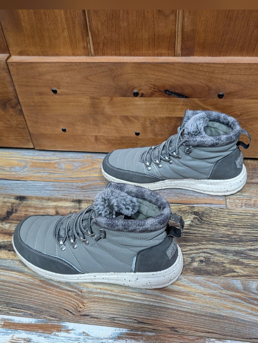 Hey Dude Women's Brandy grey boots Size 9